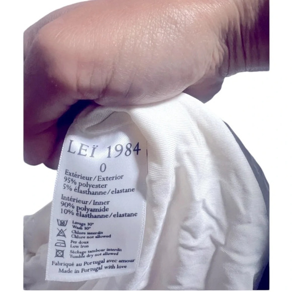 Lei1984 size 0 eyelet swimsuit in excellent like-new condition ivory cream - Picture 3 of 5